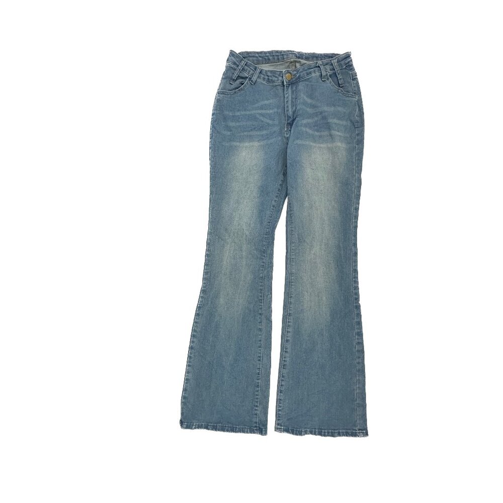 Shein Flare Women's size 32 Medium Wash Blue Denim Jeans
